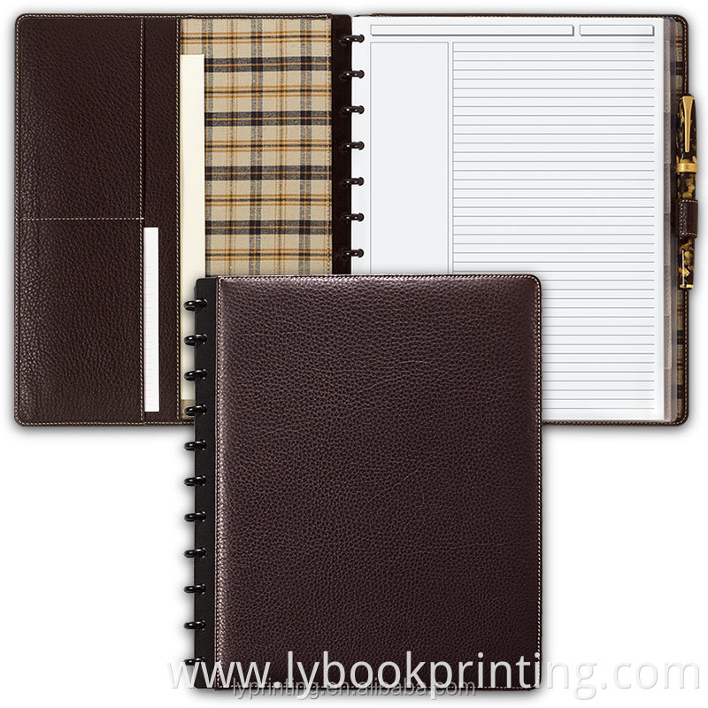 High quality PU leather notebook gift notebook leather diary book printing